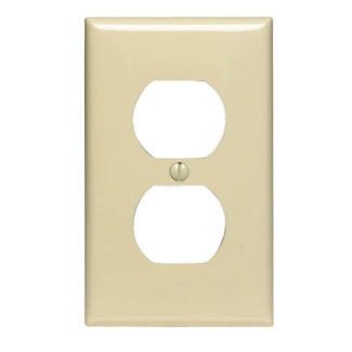 LEVITON 80703-I PLAQUE 1G DUPLEX NYLONIVOIRE