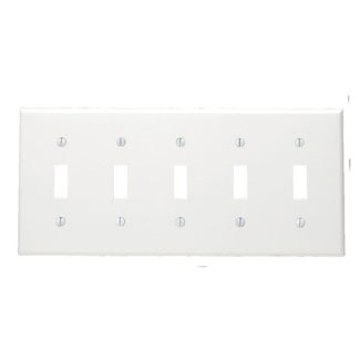 LEVITON 84023-40 PLAQUE 5G INTERR SS