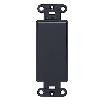 LEVITON 80414-E INTERR DEC ADAPTER PLATE PLASTIC BLACK