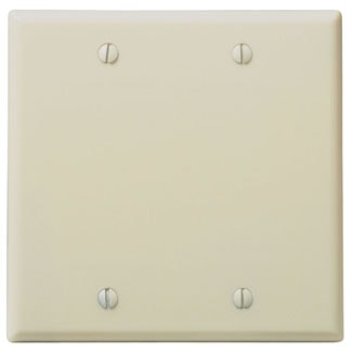 LEVITON 86025 PLAQUE 2G VIERGE PLASTIVOIRE