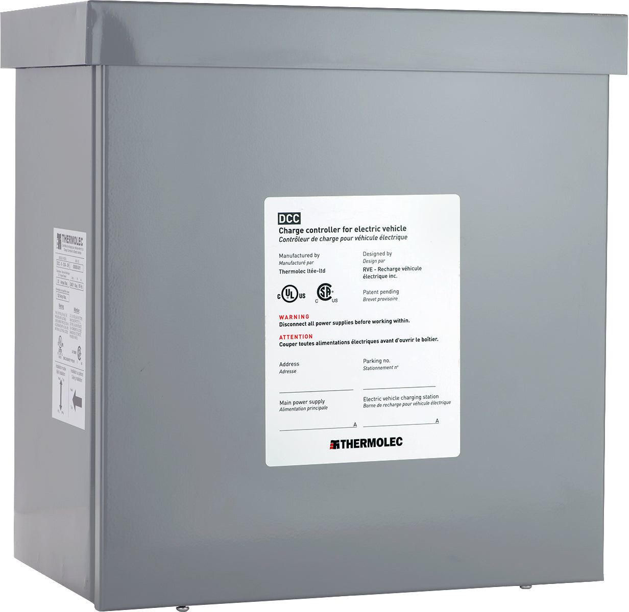 RVE DCC-9-40A-3R EV Power Management System 120/240-208V Distribution Box, Max 125A, 40A Breaker Included, NEMA 3R Enclosure