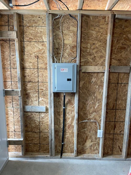 électricité dans un garage