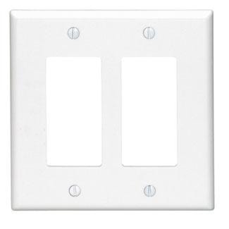 LEVITON PJ262-E PLAQUE 2G DEC GRANDE NYLON NOIR