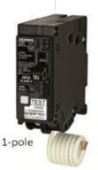 SIEMENS BF120A DISJ DFT 20A 1P 120V 10KA BOULONNE UNIPO 5MA