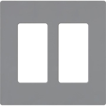 LUTRON CW-2-GR PLAQUE MURALE 2 GANG GRIS