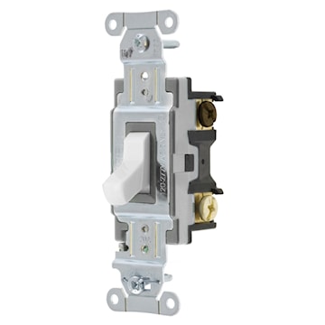 HUBBELL CSB320W INTERR 20A 3W 120/277VBLANC