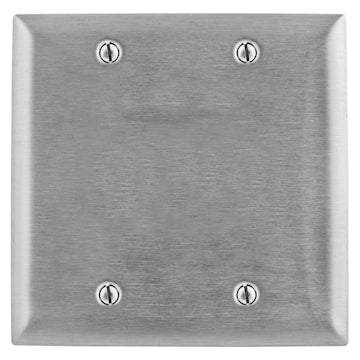 HUBBELL SS23 STAINLESS STEEL PLATE BLANK2G 