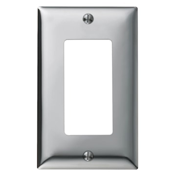 HUBBELL SCH26 1G GFCI WALL PLATE CHROME 
