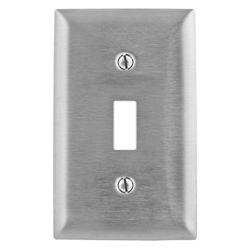 HUBBELL SS1L 1 GANG SWITCH PLATE 430 SS 