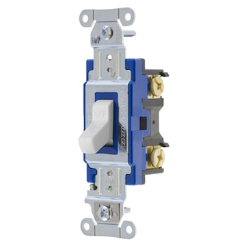 HUBBELL 1201W INTERR 15A 1P 120/277VBLANC