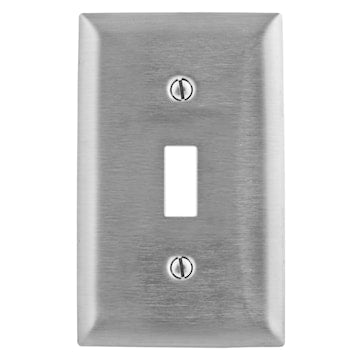 HUBBELL SS1 PLATE 1G INTER STAINLESS STEEL. 