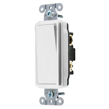 HUBBELL DS315W INTERR 15A 3V 120/277VDEC BLANC
