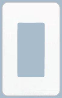 Claro Single Wall Plate - White 
