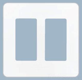 Claro double wall plate - White 