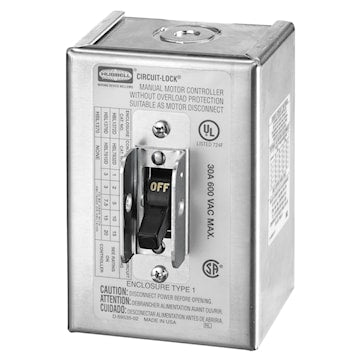 HUBBELL HBL1372 SECTIONNEUR A INTERUPTEUR 30A 2P NEMA 1
