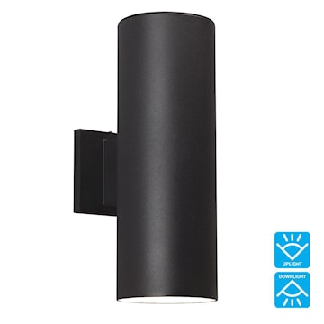 GALAXY LIGHTING 323042BK LUM MURAL CYL 2 X 75W 120V BR30/PAR30 E26 NOIR