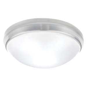 PRODUITS STANDARD 64250 8 IN PLAFONNIER DEL LUMINAIRE ANNEAU UNIQUE 12 W 120 V 4 000 K NICKEL BR OSSÉ 750 LM ROND
