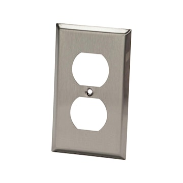 ABB CI97101 PLATE 1G DUPLEX STAINLESS STEEL 
