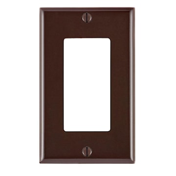 Decora Single Wall Plate - Brown 