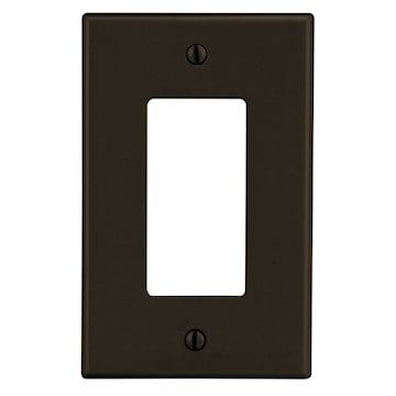 HUBBELL P26 PLATE 1G 1 STYLE DECORABRUN 