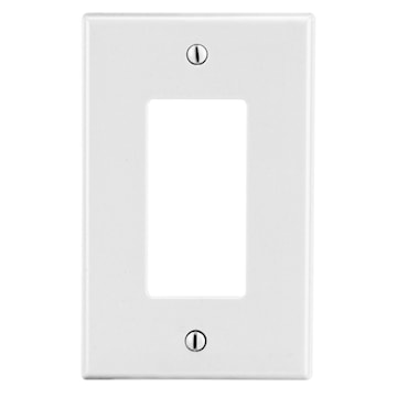 HUBBELL P26W PLAQUE 1G 1 STYLE DECORABLANC