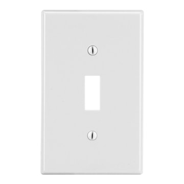 HUBBELL P1W PLAQUE 1G BASCULE BLANC