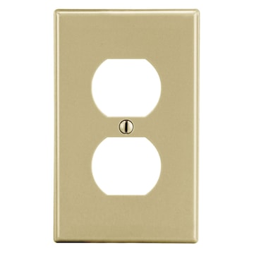 HUBBELL P8I PLATE 1G 1 DUPLEX IVORY 