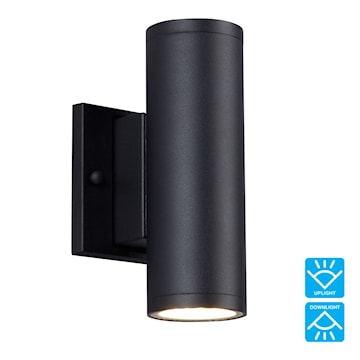 GALAXY LIGHTING L325532BK LUM MUR DEL CYL ROND 2.75PO 2X10W 3K 1500LM NOIR