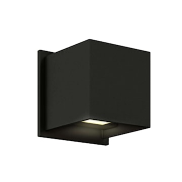 DALS LIGHTING LEDWALL001D-BK SQUARE WALL LIGHT 7W 120V 3K 600LM BLACK FINISH 