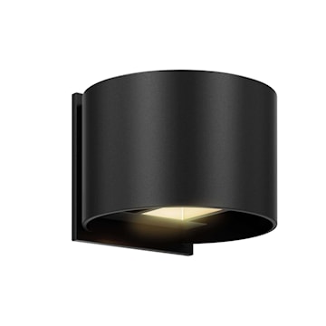 DALS LIGHTING LEDWALL002D-BK CURVED WALL LIGHT 7W 120V 3K 600LM BLACK FINISH 