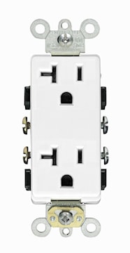 LEVITON DR20-W RECEIPT 20A 125V DECORABLANC 