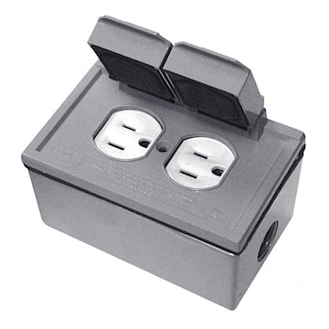 LEVITON 4976-KTG RECEIPT SET DUPLEX PLAST 