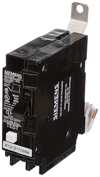 SIEMENS BF115A DISJ DFT 15A 1P 120V 10KA BOULONNE UNIPO 5MA