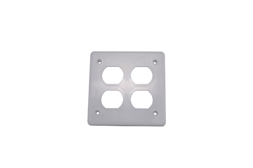 IPEX 077362 2G PLATE TWIN DOUBLE SOCKET CPV 