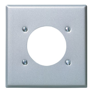 LEVITON 84026 PLATE 2G 1RECEPT SS 