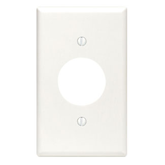LEVITON 88004 PLATE 1G RECEIPT PLASTWHITE 