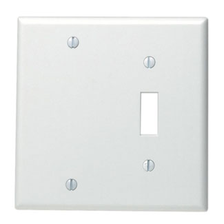 LEVITON 88006 PLATE 2G INTERR VIERGEPLAST WHITE 