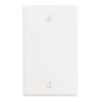 LEVITON Single wall plate white 