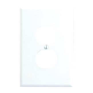 LEVITON 88103 PLATE 1G DUPLEX LARGEPLAST WHITE 