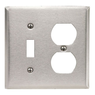 LEVITON 84005 2G INTERR DUPLEX PLATE 