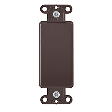 LEVITON 80414 ADAPT DEC PLATE VIRGIN BROWN 