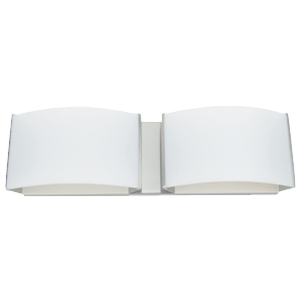 PRODUITS STANDARD 65840 DOUBLE MODULE MURAL DEL LUMINAIRE TRADITIONNEL 20 W 120 V 3 000 K NICKEL BROSSÉ 1 266 LM