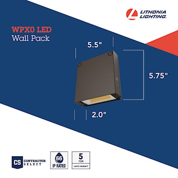 ACUITY/LITHONIA 276U4U LUM MURAL DEL 850/1650LM3/4/5K 120/277V PC BRZ