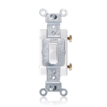 LEVITON 1101-CW INTERR 15A 1P 120/277VBLANC