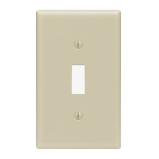 LEVITON 86001 PLATE 1G INTERR PLASTIVOIRE 