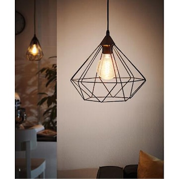 EGLO CANADA INC 94188A TARBES PENDANT 1L MATTE BLACK 1 X 100W A19 