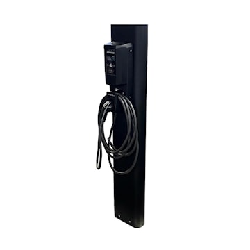 RAB DESIGN 084079 ROUNDED BLACK PEDESTAL FOR FLO CHARGING STATION