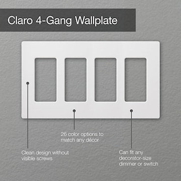 UTRON CW-4-IV PLAQUE MURALE 4 GANG IVOIRE