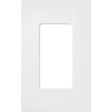 Claro single wall plate, satin finish - snow white color 