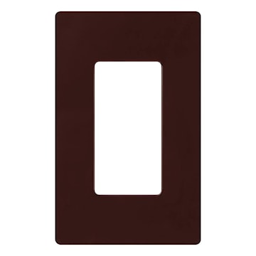 LUTRON CW-1-BR WALLPLATE 1 GANG BROWN 